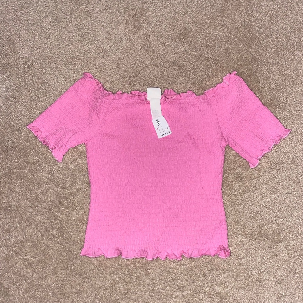 h and m off the shoulder tee